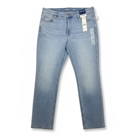 Old Navy Women’s Wow Straight Light Blue Denim - Picture 1 of 10